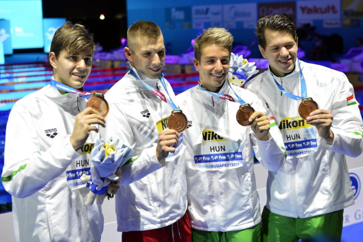 Bronzérmes a 4×100 méteres férfi gyorsváltó!