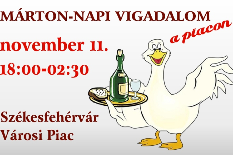 Márton-napi vigadalom lesz a Városi Piacon november 11-én