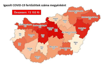 Egy nap alatt 51 új COVID-19 fertőzött van Fejér megyében