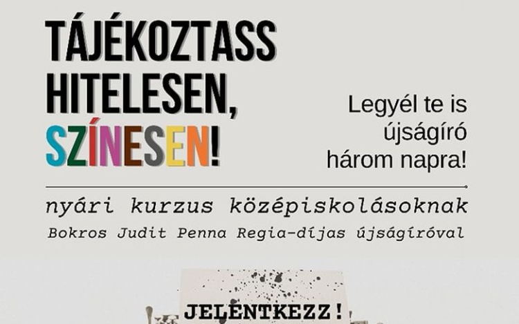 Legyél Te is újságíró! – háromnapos kurzus indul középiskolásoknak az Aranybulla Könyvtárban